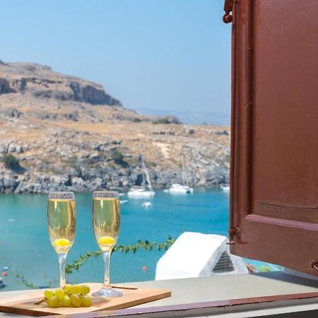 Lindos Beach Boutique Villa Esterno foto