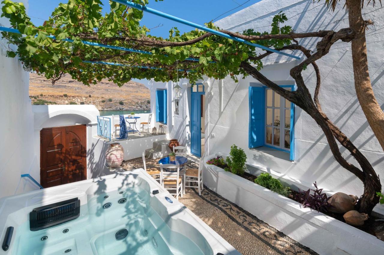 Lindos Beach Boutique Villa Esterno foto